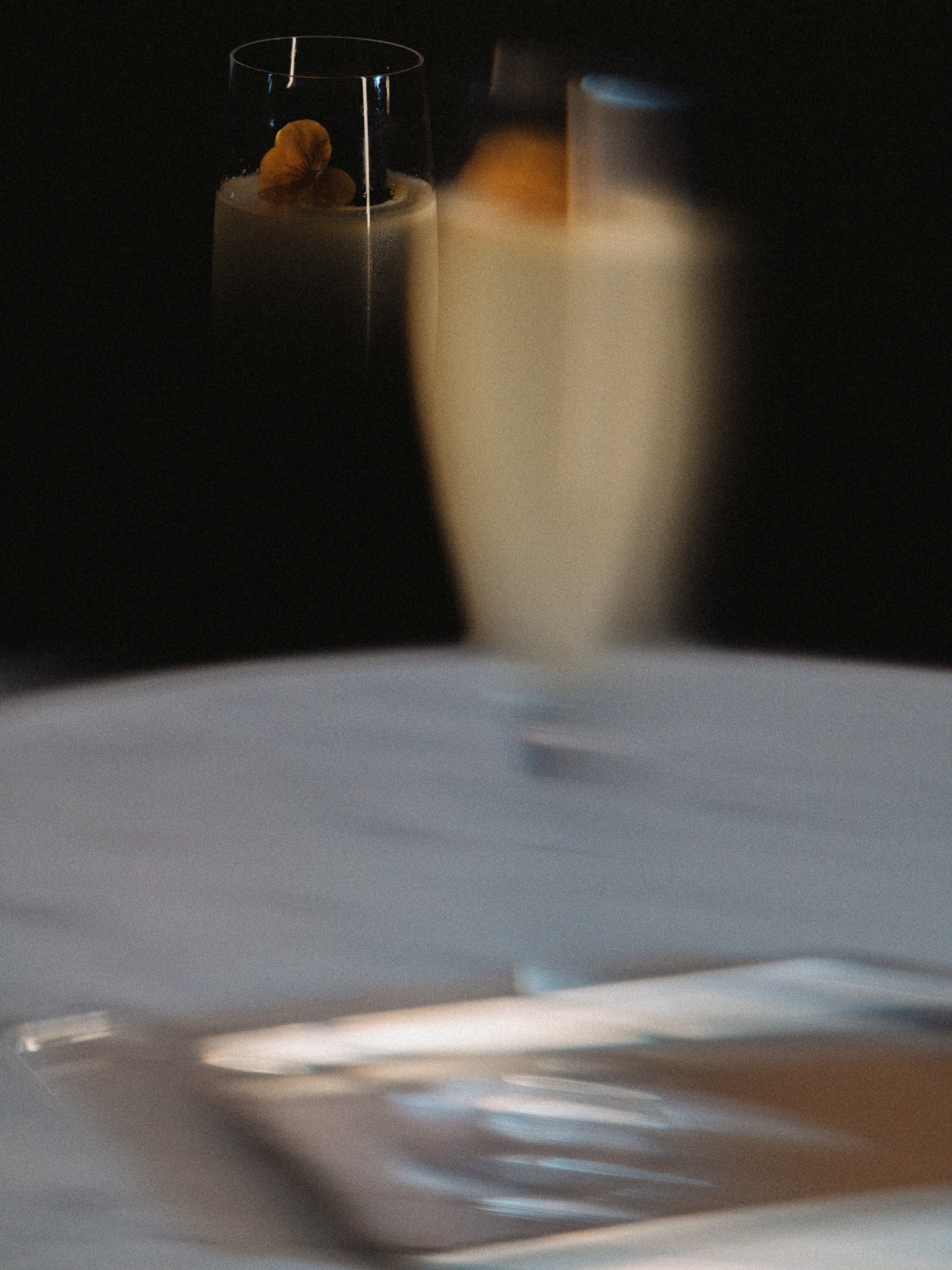 Romain’s cocktails — a floral detail.